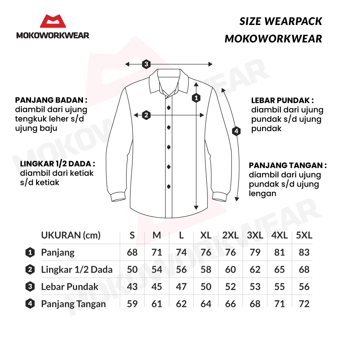 size-chart-konveksi-seragam-moko